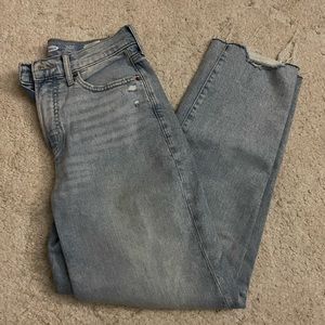 old navy sky hi straight extra high rise jeans